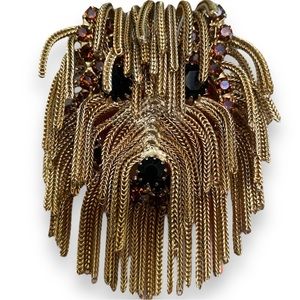 Vintage Dominic DeTora Shaggy Terrier Dog Pendant
